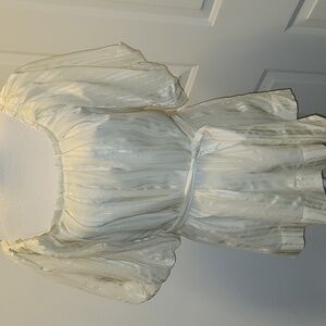 Milly silk blend blouse off shoulders, size 8